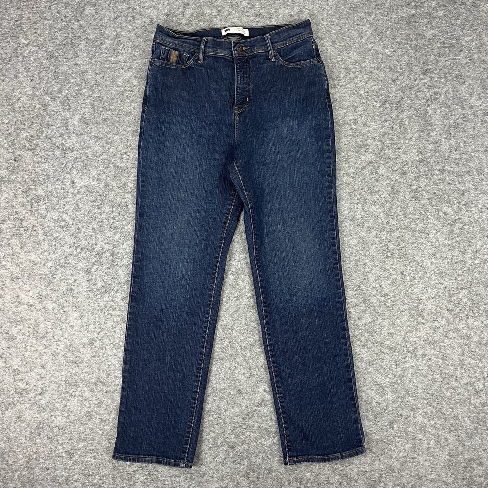 Levi's 512 Women's Size 12 Short Perfectly Slimming Straight Leg Blue Denim